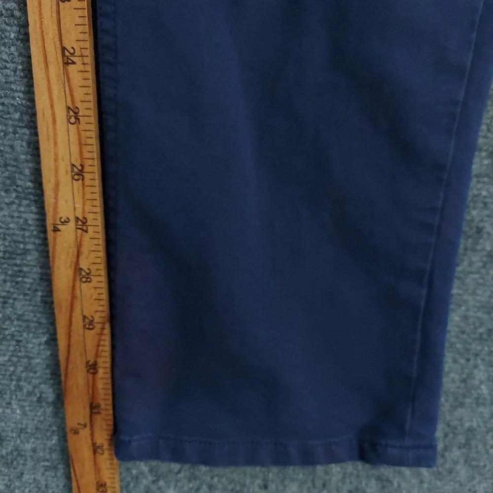 Banana Republic Traveler Pants Men 33x32 Navy Blue Slim Fit Stretch Chino